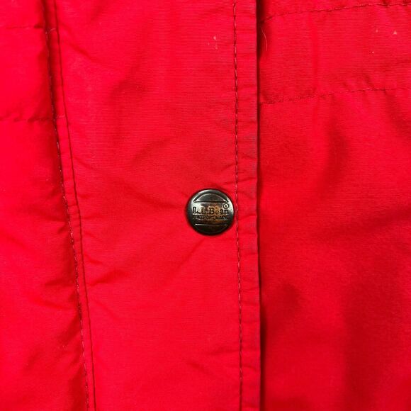 VTG LL‎ Bean Penobscot Parka Jacket Womens Small Red Outerwear Ski Winter USA - Picture 10 of 16
